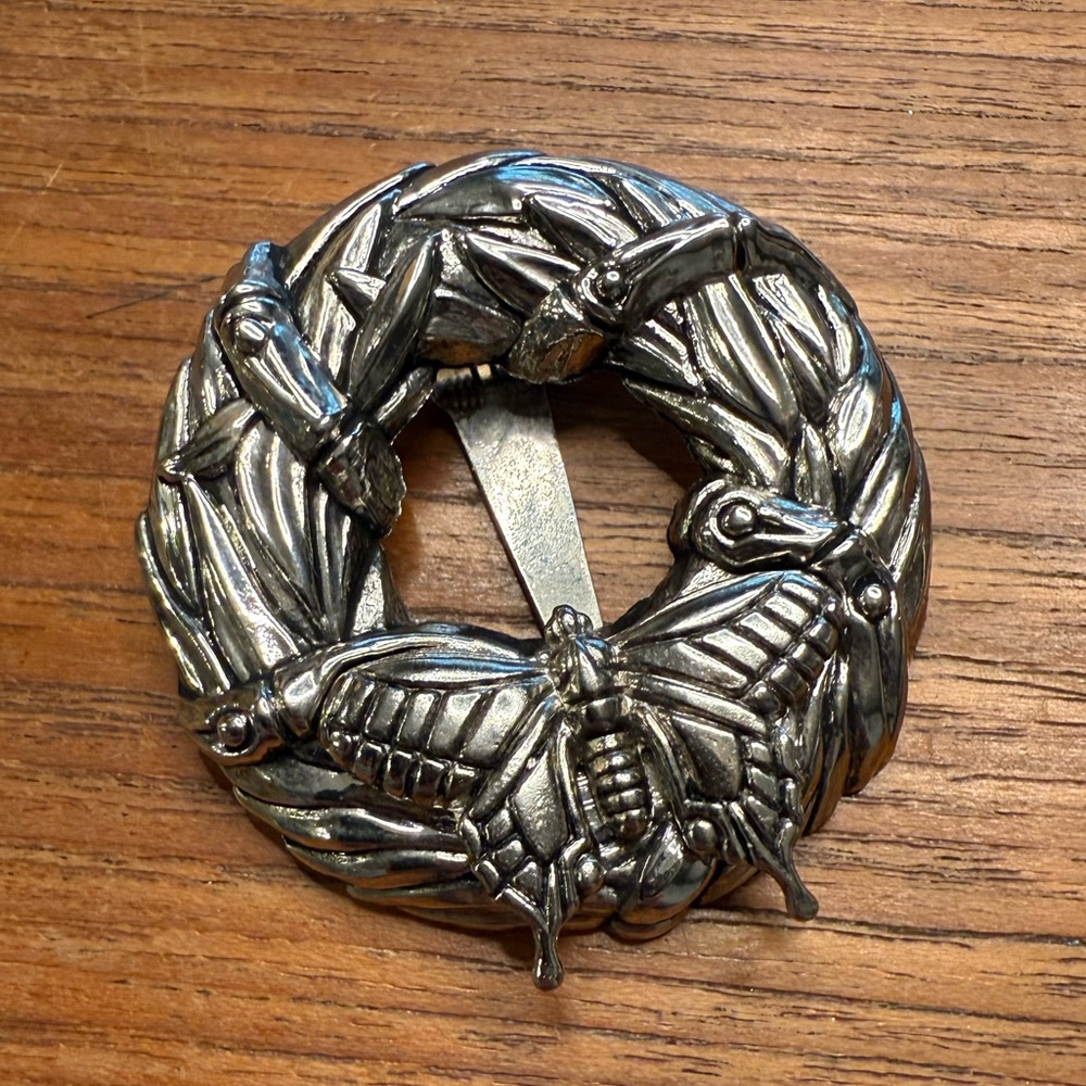 John Hardy Silver Clip with Butterfly Design